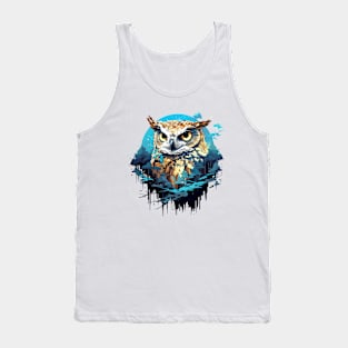 Owl Bird Animal Freedom World Wildlife Beauty Adventure Tank Top